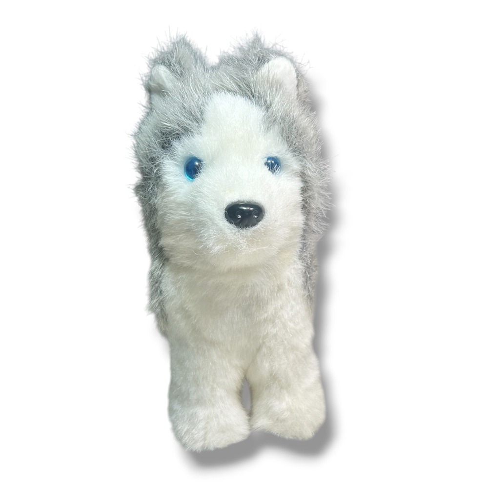 American Girl Husky Puppy Dog Plush Blue Eyes Grey White Doll Pet G1116 2012